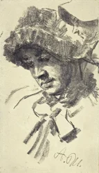 Femme avec chapeau